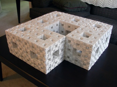 Nicholas Rougeux’s Menger sponge: 1.79% done